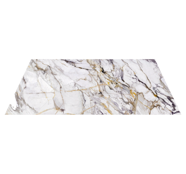 Marble rug with elegant gray veining - TenStickers