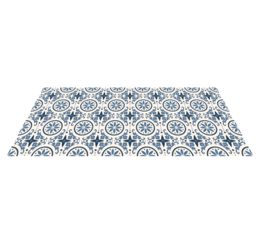 Barcelona Navy Vinyl tile mat - TenStickers