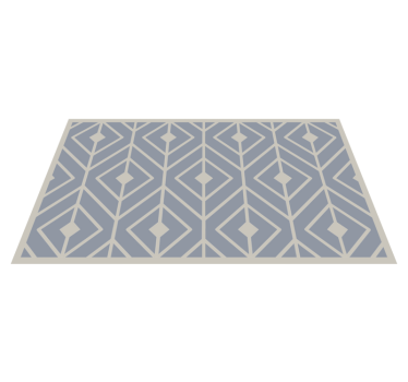 Soft geometric pattern bedroom carpet - TenStickers