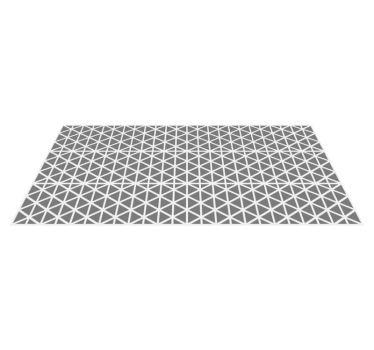 Grey and white triangle kitchen geometric carpets - TenStickers