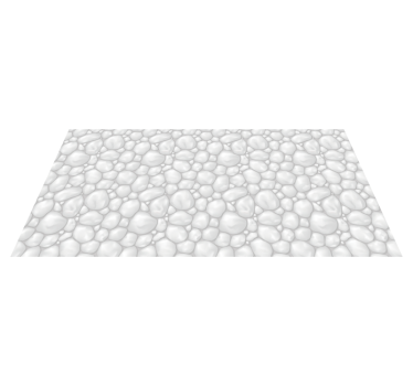 White stones mosaic vinyl flooring - TenStickers