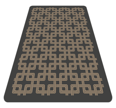 Squares chained mosaic vinyl flooring - TenStickers