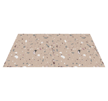 Beige terrazzo tile mat - TenStickers