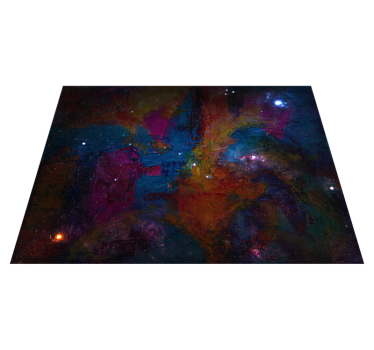 Cosmic Space Design star rug - TenStickers
