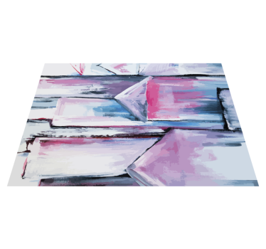 Abstract colour layers texture rug - TenStickers