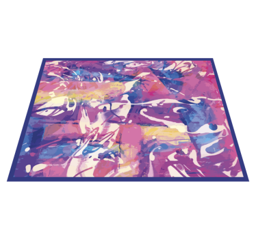 Colorful abstract swirl texture rug - TenStickers