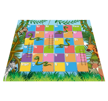 Snakes and Ladders game vinyl rug - TenStickers