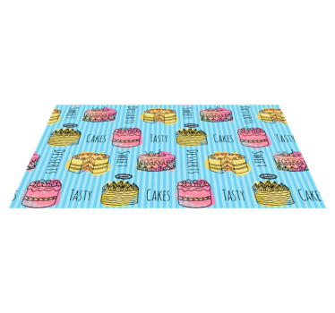 Sweet treats delight kitchen mat - TenStickers