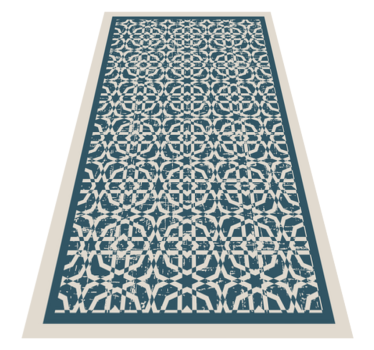 OCTAGONS AREA RUG mosaic vinyl flooring - TenStickers