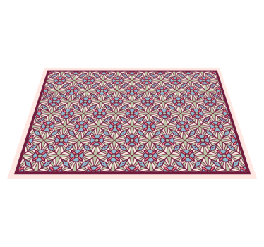 Camelot area rug mosaic vinyl flooring - TenStickers