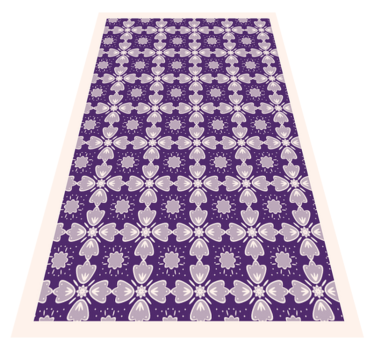 Naturalist area rug mosaic vinyl flooring - TenStickers