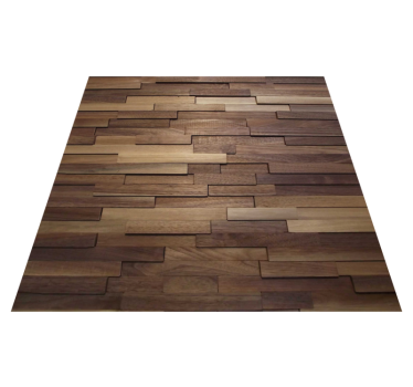 Stylish Pattern wood effect rug - TenStickers