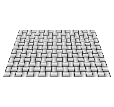 Grey squares motif marble rug - TenStickers