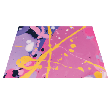 Colorful Abstract Splashes texture rug - TenStickers