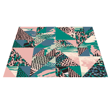 Ethnical leopard tiles animal print carpet - TenStickers