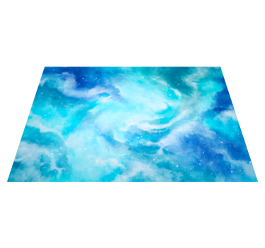 Celestial watercolour texture rug - TenStickers