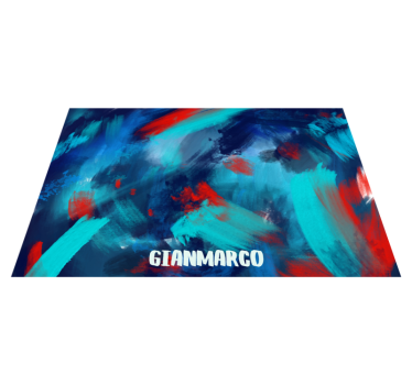 Custom floor mat abstract color explosion - TenStickers