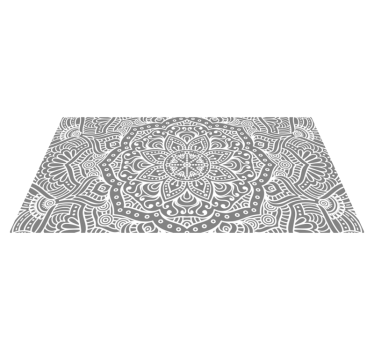 Elegant mandala bedroom vinyl rug - TenStickers