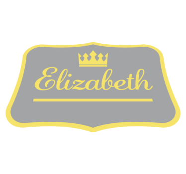Personalised royal crown entrance hall rug - TenStickers