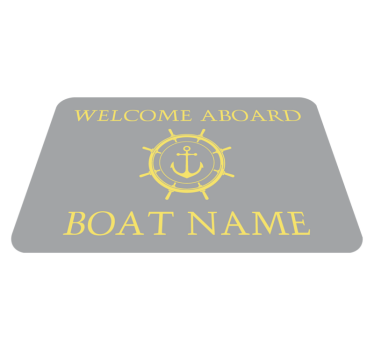 Nautical welcome custom floor mat - TenStickers