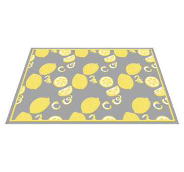 Citrus fruit motif kitchen mat - TenStickers