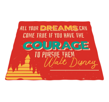 Courage Walt Disney Quote bespoke rugs - TenStickers