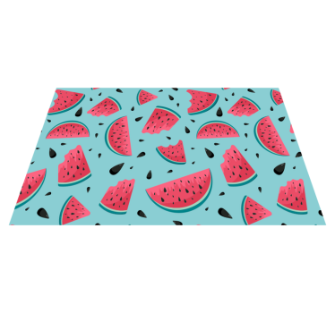 70s Watermelons retro rug - TenStickers