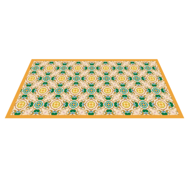 Turkish mosaic tile effect vinyl rug - TenStickers