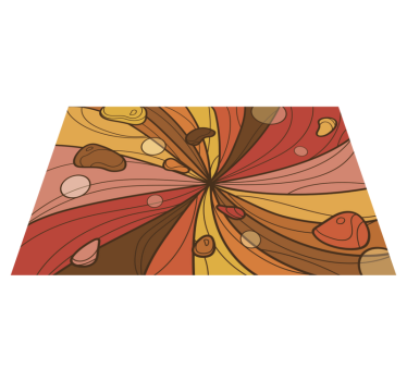 70s pop duet retro rug - TenStickers