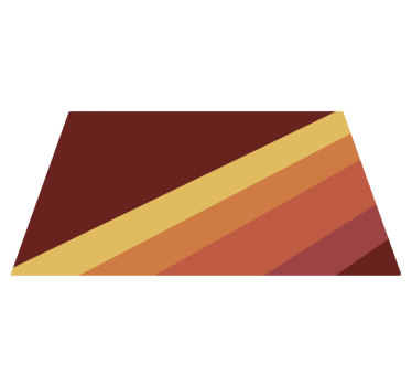 70's diagonal stripes geometric carpets - TenStickers