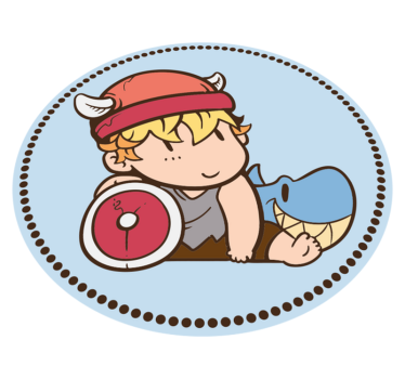 Kid viking warrior kids carpet - TenStickers