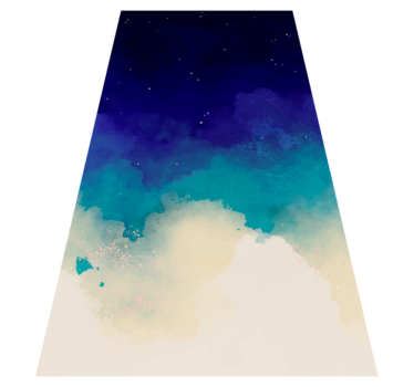 Oceanic colours marble rug - TenStickers