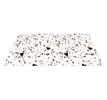 Gray, white and black terrazzo texture rug - TenStickers