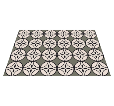 Circular harmony kitchen mat - TenStickers