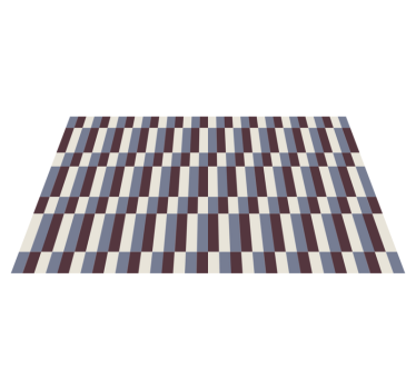 Brown and white squares mosaic vinyl flooring - TenStickers