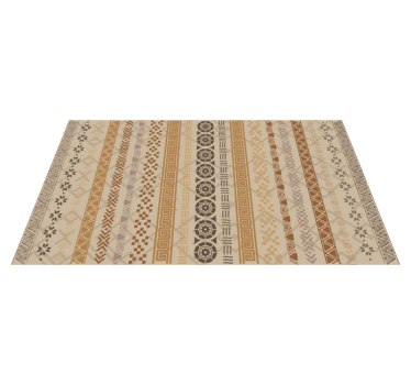 Earthy geometric kitchen mat - TenStickers