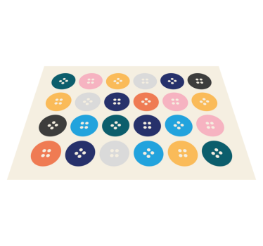 Colorful buttons baby mat - TenStickers