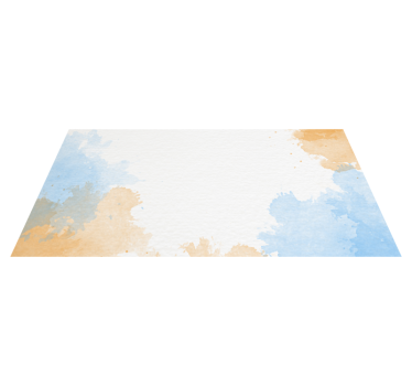 Soft watercolour hues bathroom mat - TenStickers