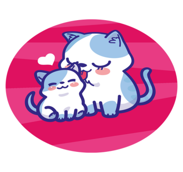 Cuddly Cat Companions kids rug - TenStickers
