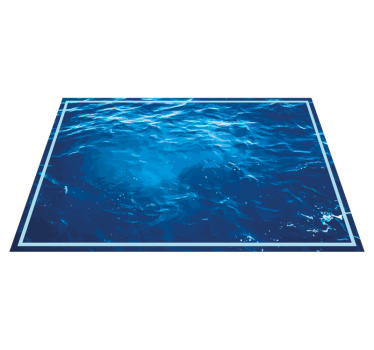 Realistic ocean waves texture rug - TenStickers
