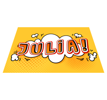 Graffiti name cloud kids rug - TenStickers
