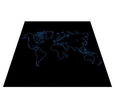 Blue outline on black background kitchen flooring - TenStickers