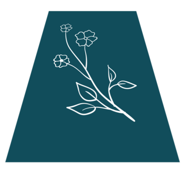 Vibrant Floral Stem floral rug - TenStickers