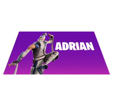 Personalised gaming character teenage bedroom rug - TenStickers