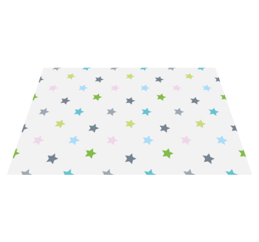 Minimalist colours star rug - TenStickers