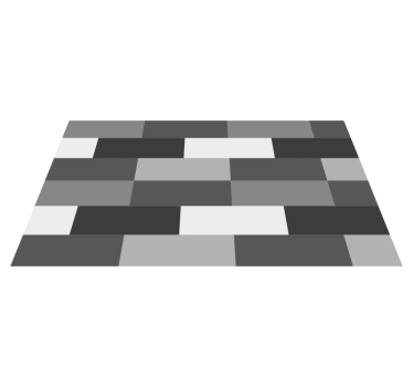Monochrome Block Layout bathroom mat - TenStickers