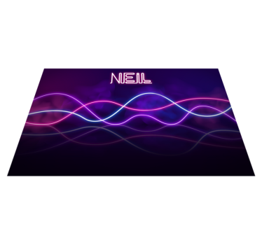 NEON LIGHTS DISPLAY custom floor mat - TenStickers
