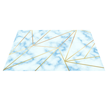 Stylish Geometric Motif marble rug - TenStickers