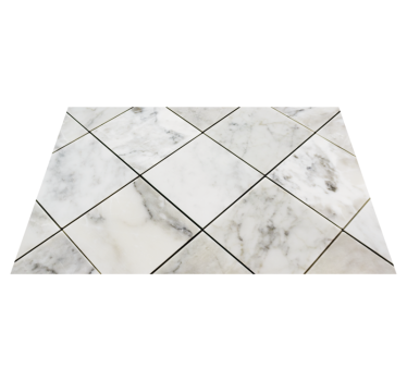 Elegant grey motif marble rug - TenStickers