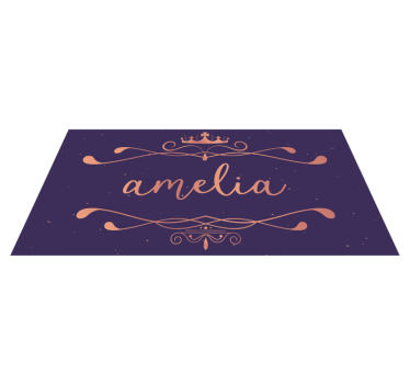 Personalized Name Mat custom floor mat - TenStickers